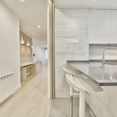 open space pasillo-cocina