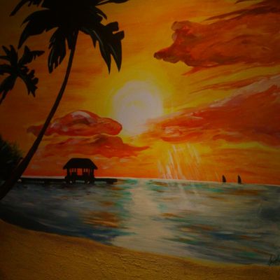 Paisaje marítimo y exótico