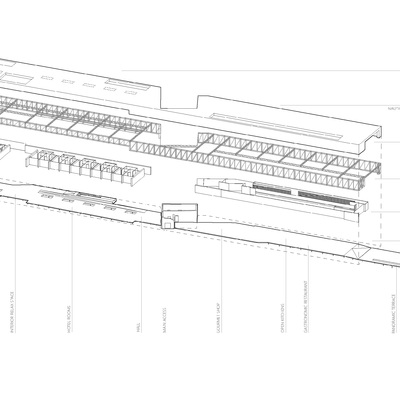 Propuesta para concurso Lighthouse Sea Hotel. Infografías, paneles e idea.