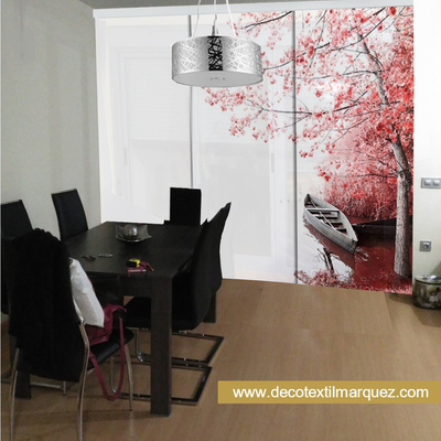 PANEL JAPONES DE SCREEN CON ESTAMPACIÓN DIGITAL