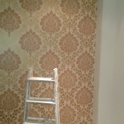 Instalacion De Papel Pintado En Habitacion Principal
