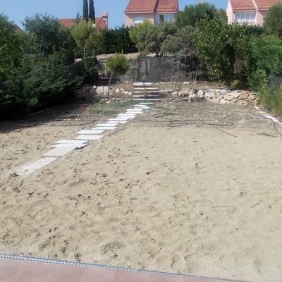 Parcela a construir un jardín