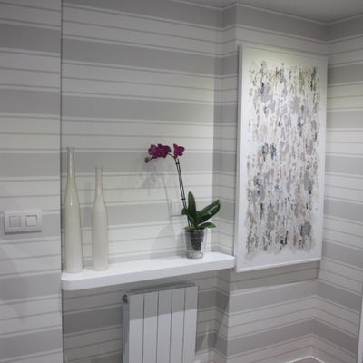 Pared cubierta por espejo