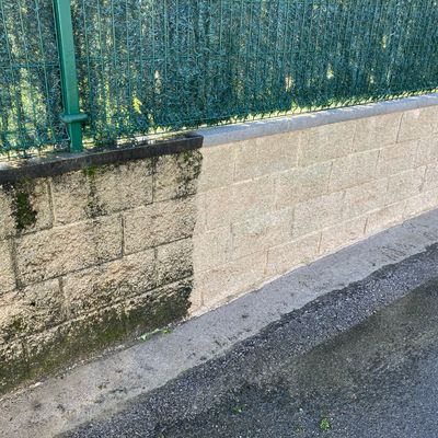 Hidrolimpieza muros domicilio particular