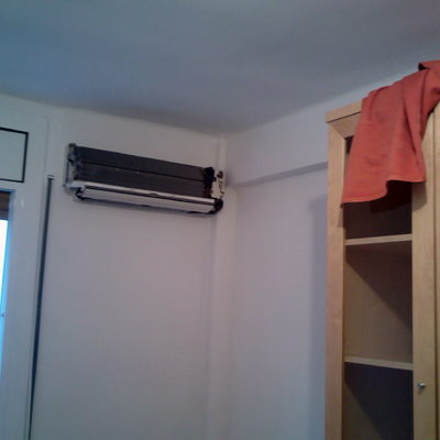 Paredes de habitación sin gotelé y pintadas