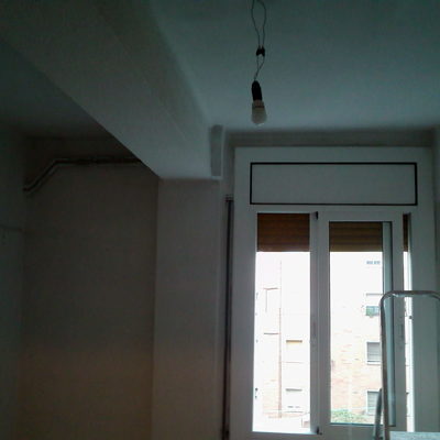 Paredes de una habitación sin aplicar micro capa