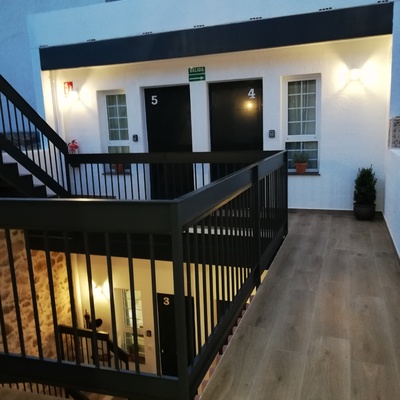 Pasillo de acceso a las habitaciones