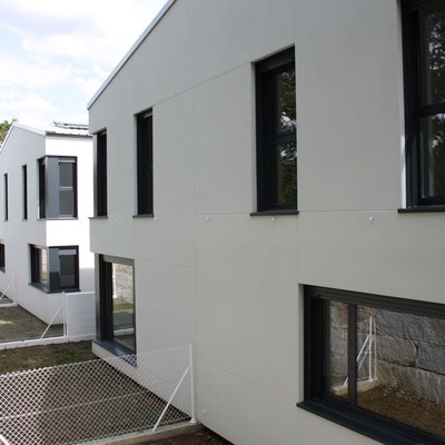 Patios traseros de las viviendas