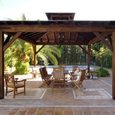 Pérgola de madera 