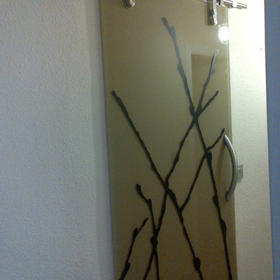 Puerta corredera aérea