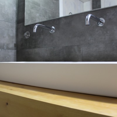 Pica doble con griferia de tubo