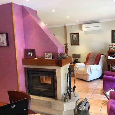 Pintando un salón-comedor