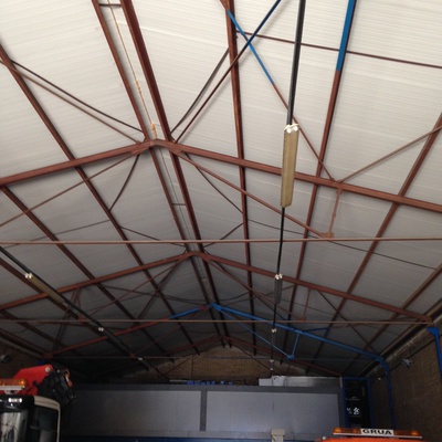 Lijado,Limpieza Y Pintura Estructura Herrajes Nave Industrial