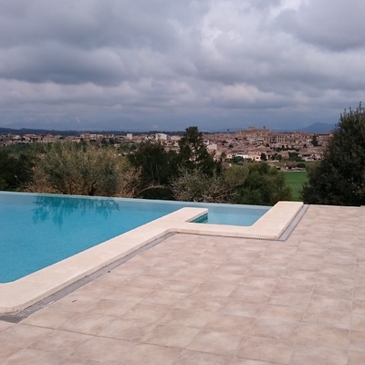 Piscina en vivienda unifamiliar