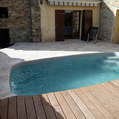 Piscina modelo Florenza en color gris ceniza