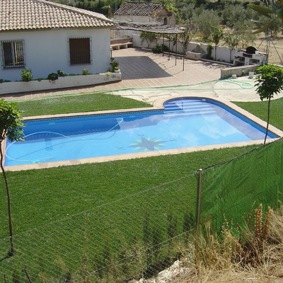 PISCINA RECTANGULAR CON ESCALERA LATERAL