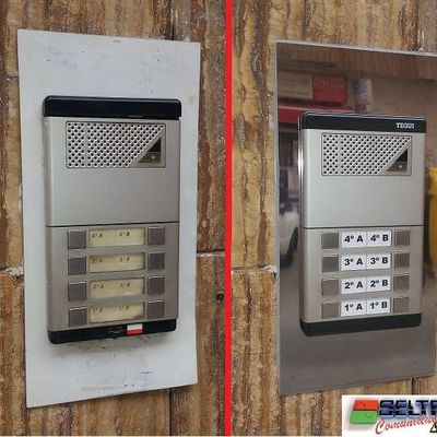 Rehabilitación de placa de portero automático TEGUI