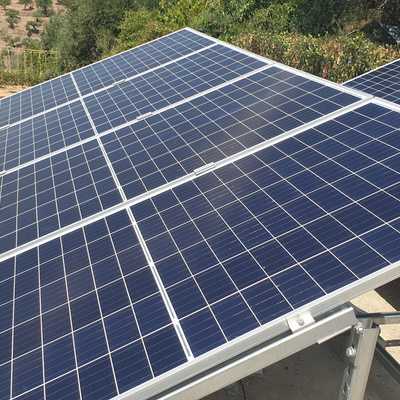 PLACAS SOLARES EN UNA VINYA AISLADA