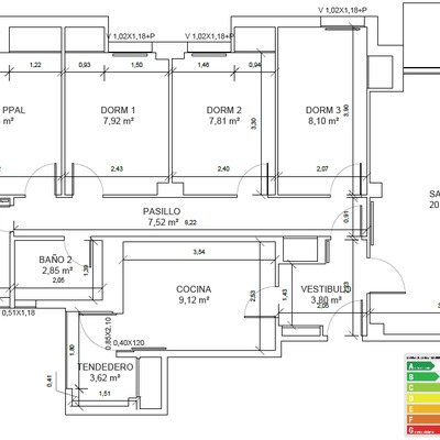Certificado energético de vivienda multifamiliar