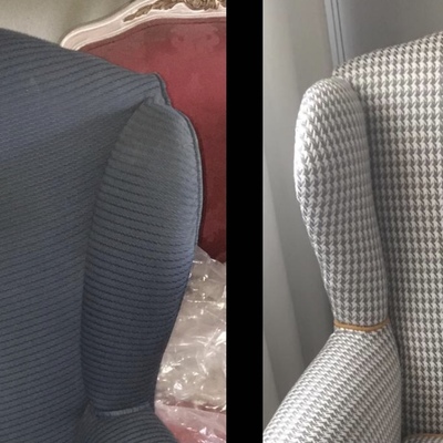 Retapizado de butaca de orejas