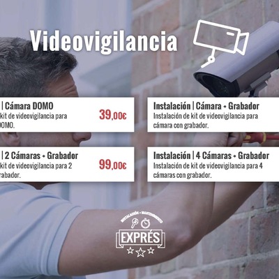 Precio FIJO de instalacion de camaras de CCTV