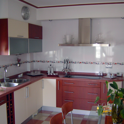 cocina actual en chalet