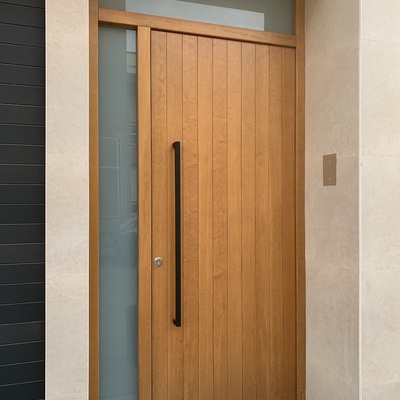 PUERTA MODERNA DE MADERA DE #PINO