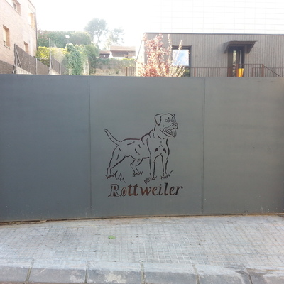 puerta en chapa personalizada