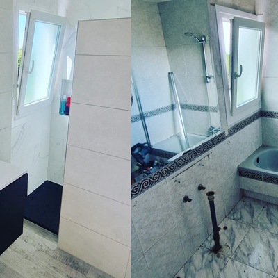 Reforma de baño por plato de ducha