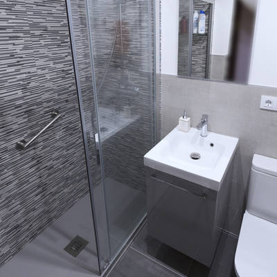 Reforma de baño, vista superior