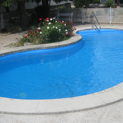 Reforma de piscina con revestimento de tela armada