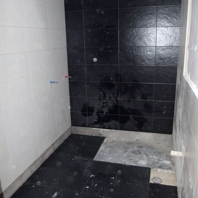 reforma integral de baño-realizacion de plato de ducha a ras de suelo