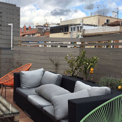 vallas con madera exterior sintética