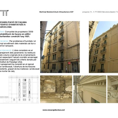 Rehabilitación De Fachadas En Edificio De Viviendas
