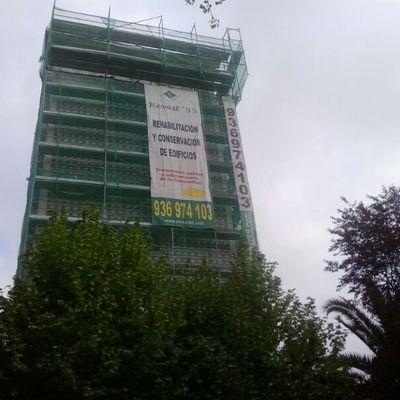 Rehabilitación fachada en Avenida Meridiana