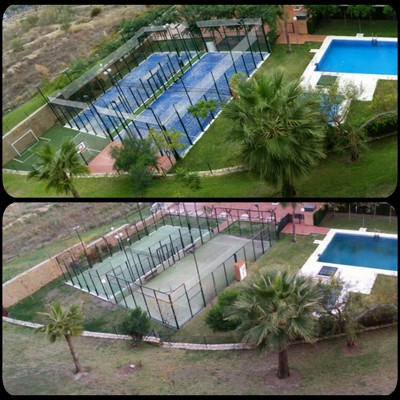 Construcción de dos pistas de padel