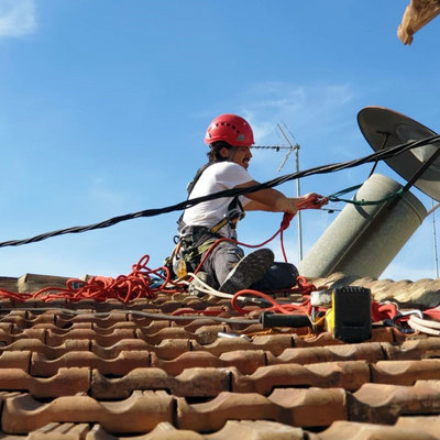 Reparación de chimenea, Salida de Humos