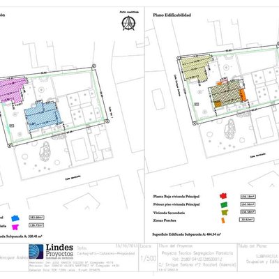 Segregación de parcelas en Valencia