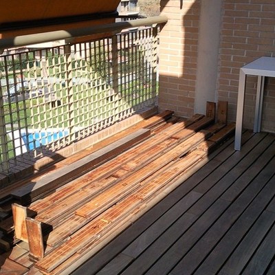 RESTAURACIÓN TARIMA EXTERIOR IPE