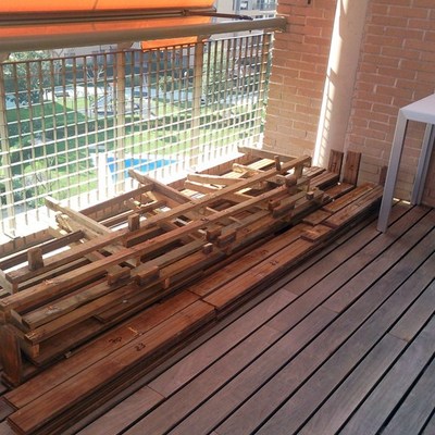 RESTAURACIÓN TARIMA EXTERIOR IPE