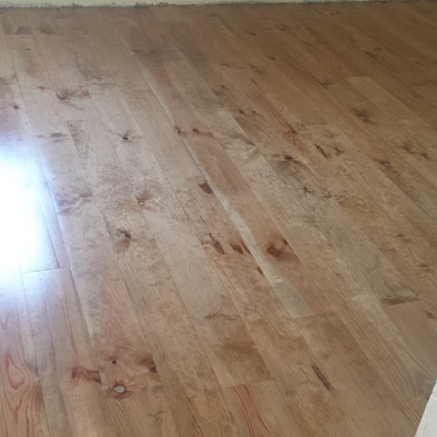 Restauracion tarima de pino macizo