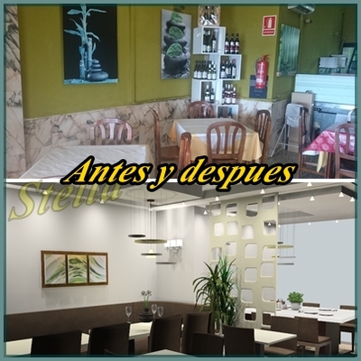 Proyecto en 3D de la reforma de un restaurante 