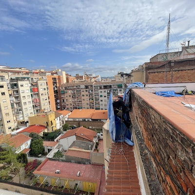 Reparación del fachada interior en Mataró