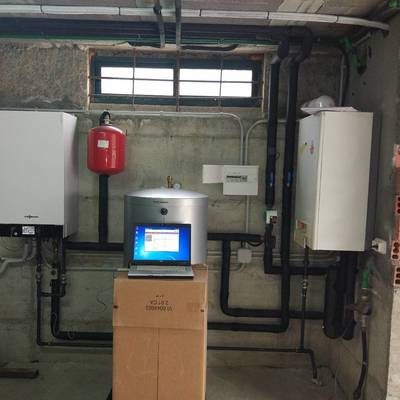 INSTALACION SISTEMA HIBRIDO CON BOMBA DE CALOR Y CALDERA DE GAS EXISTENTE