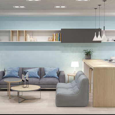 Sala multifuncional en sótano de vivienda