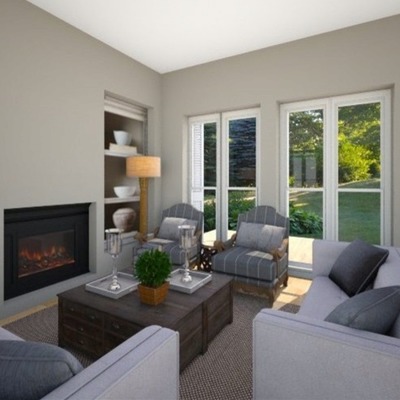 Salón de estilo colonial