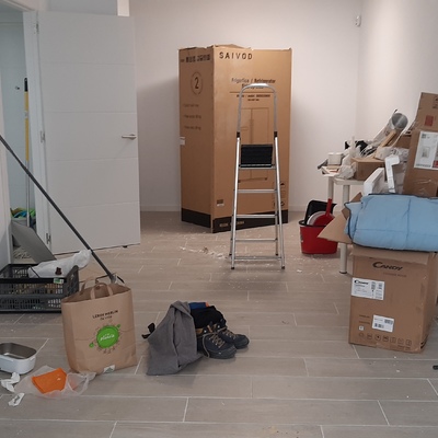 Limpieza después de una reforma