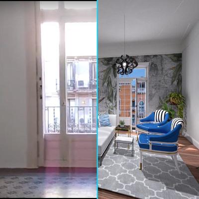 Diseño ONLINE: Salón elegante