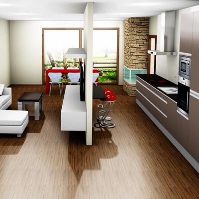 salon-cocina 3d