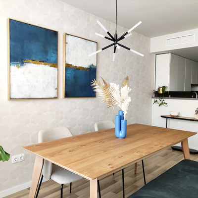 Salón-comedor abierto